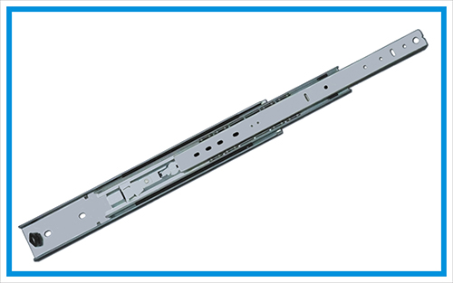 Heavy duty drawer slide with lock out device